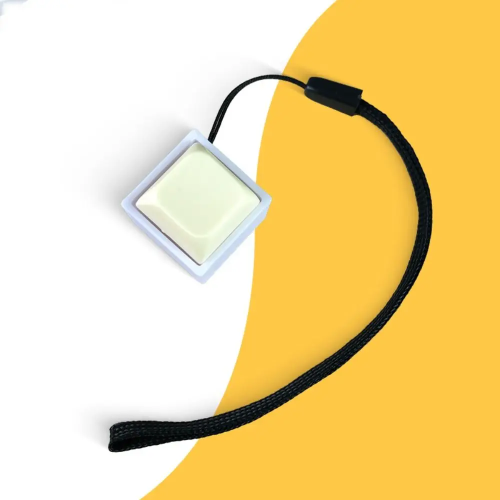 Click Button Fingertip Button Keychain Keyboard Switche ABS Mechanical Switch Keychain Trinket Without LED Light