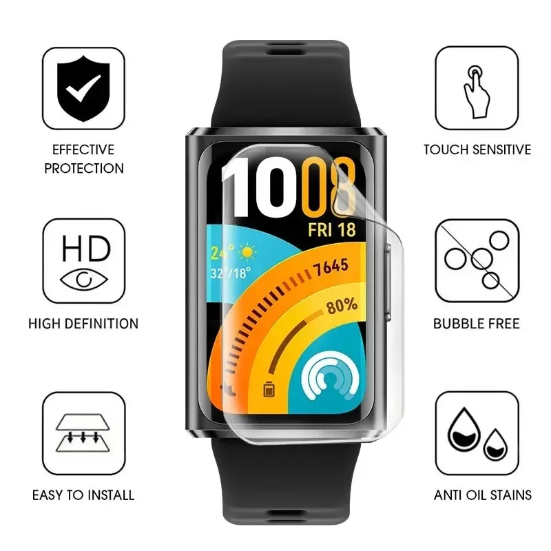 Hydrogel Films For Huawei Band 11 Smartband Soft TPU Anti-Scratch Screen Protectors Huawei Band 11 Pro Dustproof Protective Film