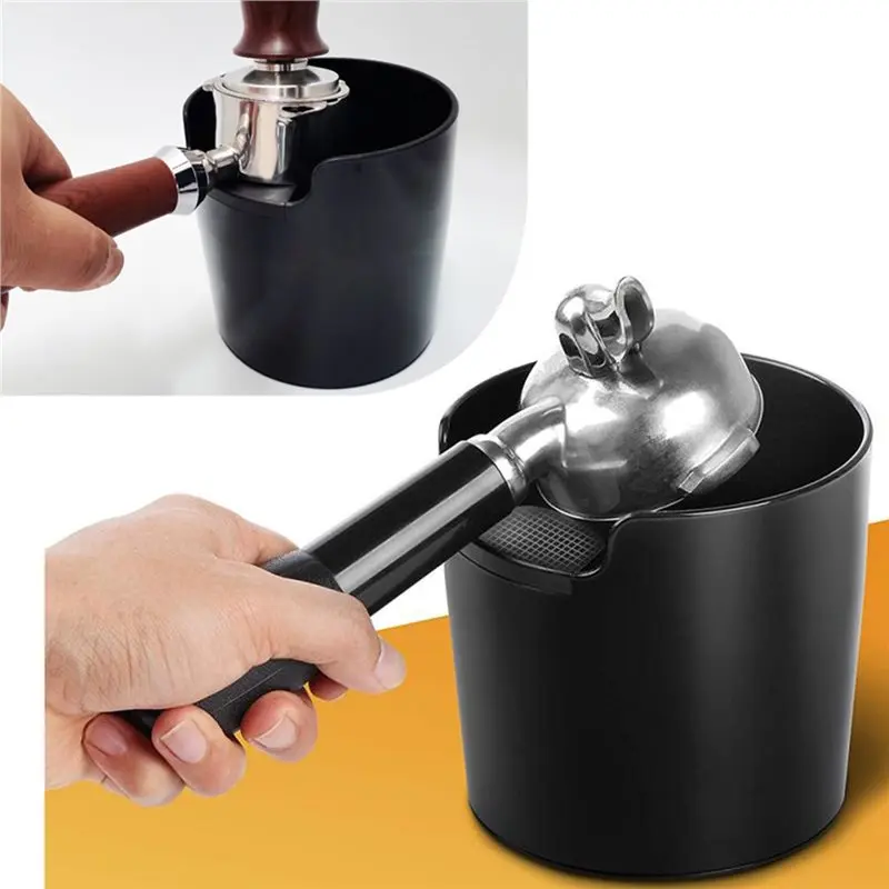 ABFY-Ideal For Home Or Office Shockproof, Easy To Clean 5 Inch Coffee Grounds Container Anti-Slip Base Removable Knock Bar