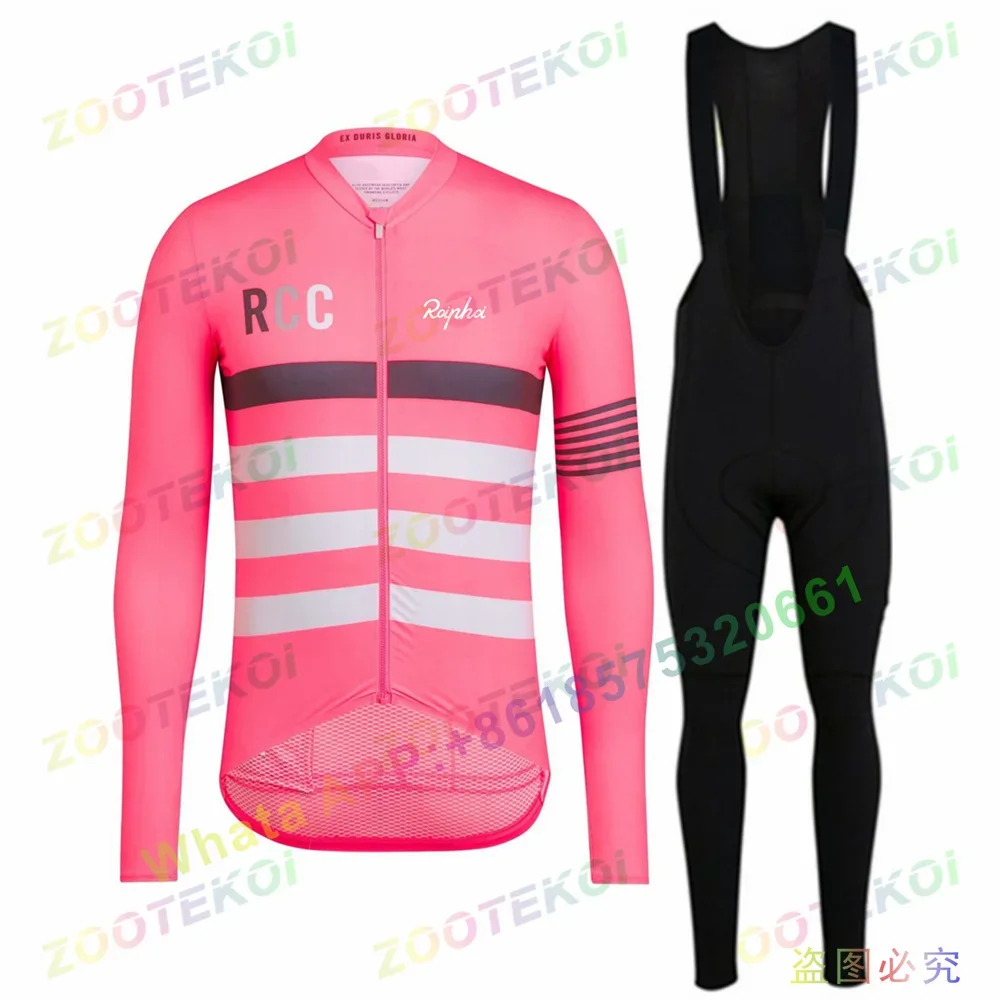 Ropa de ciclismo 2022 ROIPHOI New Mountain Bike Jersey 9D Gel Cycling Pants Long Sleeve Suit Men Quick dry zipper Cycling Jersey