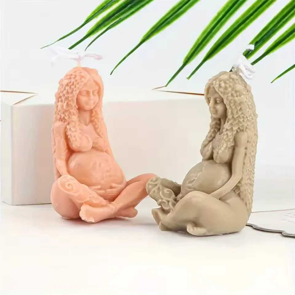 3D Mother Baby Silicone Candle - Resin Art Furniture recension och pris