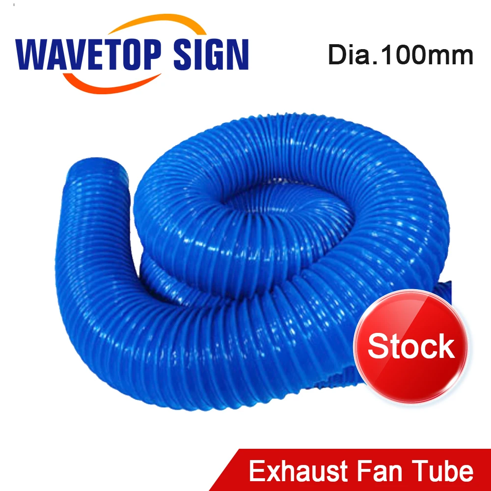 WaveTopSign Exhaust Fan Air Duct Diameter 100mm Length 1m Ventilation Duct Smoke Exhaust Duct