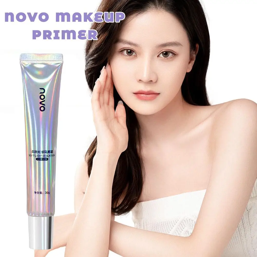 Novo Makeup Primer 30g Novo Invisible Pores Moisturizing Base Cream Cosmetic Concealer Makeup Primer Isolation Makeup E8t3