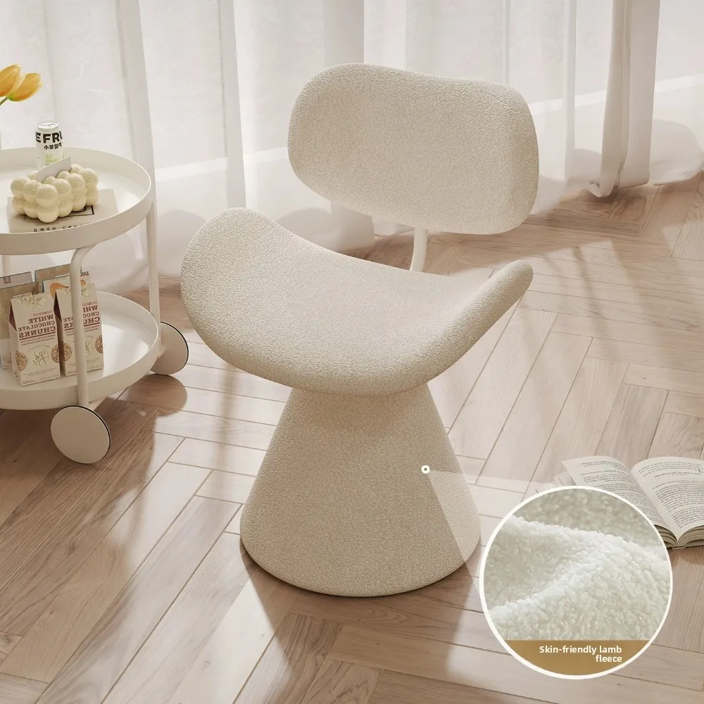 Makeup Chair Dressing Stool Rotatable Girls Bedroom Beauty Salon Nail Stool