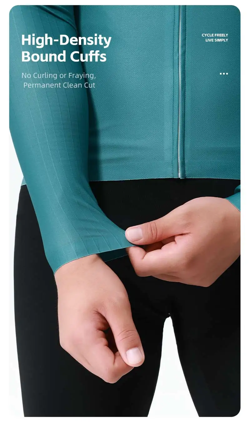 WEST BIKING Radtrikot Langarm Herren Damen Atmungsaktiv Schnelltrocknend Fahrradshirt MTB Rennrad Kleidung Sommer Reflektierendes Oberteil – Detail 10