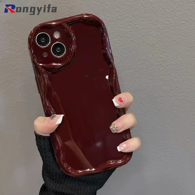 New Year Casing For iPhone 15 14 Plus 13 12 11 Pro Max Mini Xs Max XR X 8 7 6 6S Plus SE Phone Case Smooth Soft Bumper Red Cover