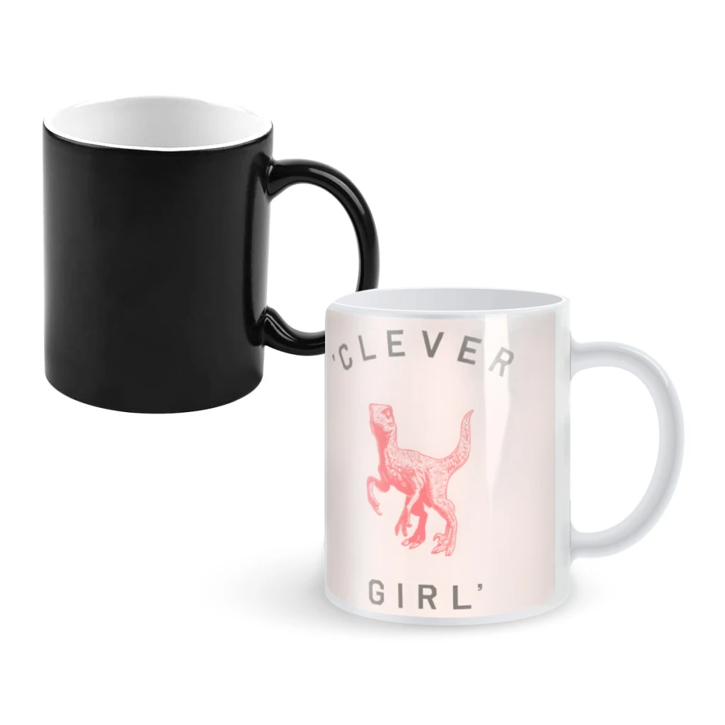 

Clever GIrlCoffee Mugs And Mug Creative Color Change Tea Cup Ceramic Milk Cups Novelty Gifts