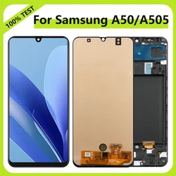 Super AMOLED A50 LCD Display Screen For Samsung A505F A505G A505W A505U LCD Display with Touch Screen Digitizer Assembly A50