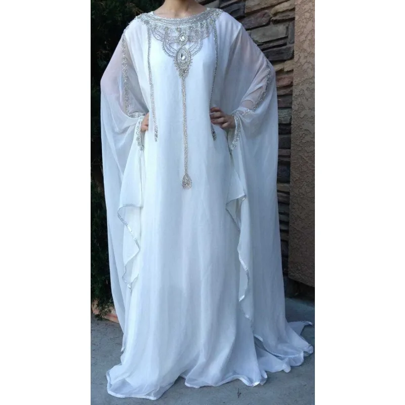 

Moroccan Dubai Kaftans Farasha Abaya Dress Very Fancy Long Gown India & Pakistan Clothing