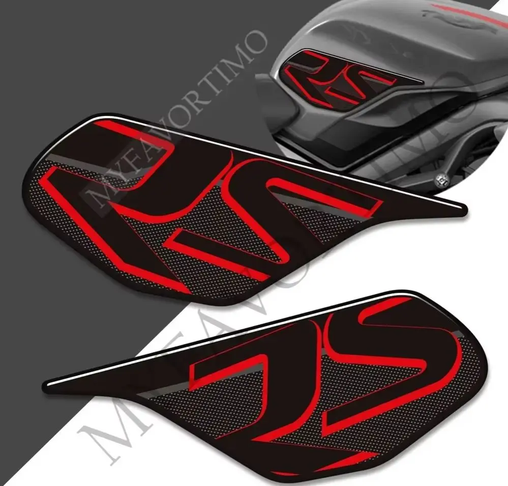 

For Triumph Street Triple Daytona 675 765 R RS Gas Fuel Oil Kit Knee Fish Bone Tank Pad Protector 3d Decal Adhesive Stickers