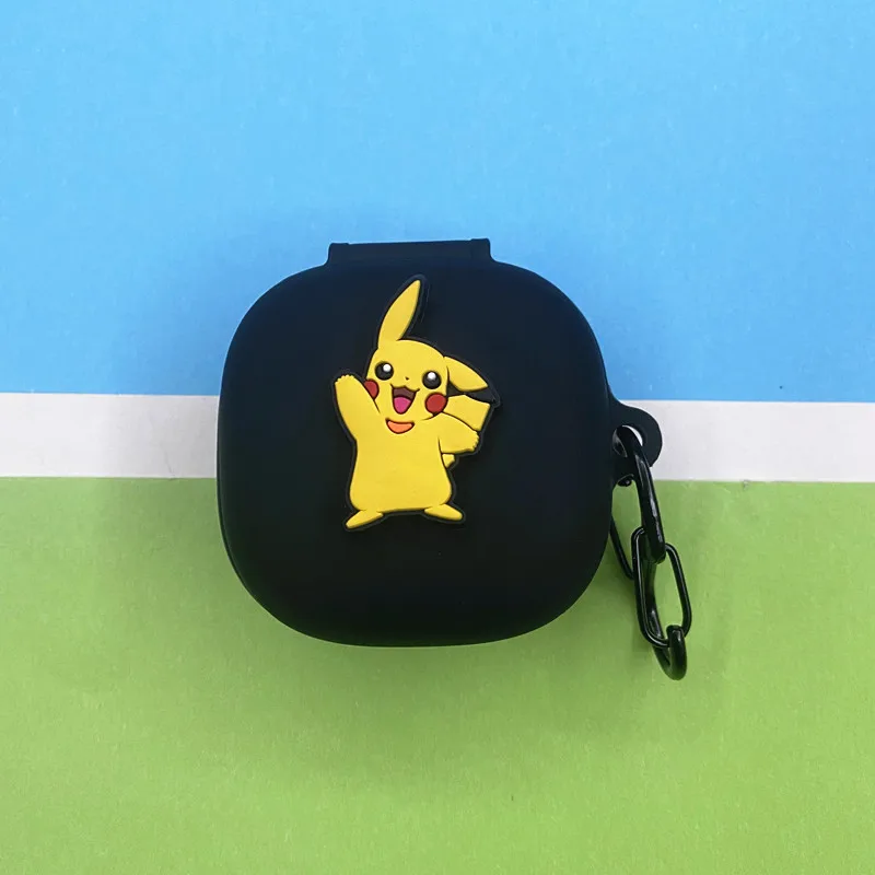 Potdemiel Pokemon Earphone Case Cover for Redmi Buds 6 Play Silicone Wireless Earbuds Charging Box Protective Shell With Hook