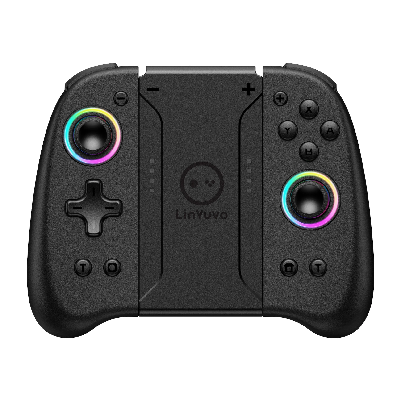 LinYuvo Meteor Light Wireless Joy-pad with 8 Color RGB Lights for Switch/Lite/Switch OLED, with 6-Axis Gyro, Turbo & Vibration