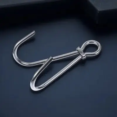 

1Pcs 316 Stainless Steel Double Diving Hook Dive Equipment Solid Construction with Safety Loop for Scuba Reef Drift