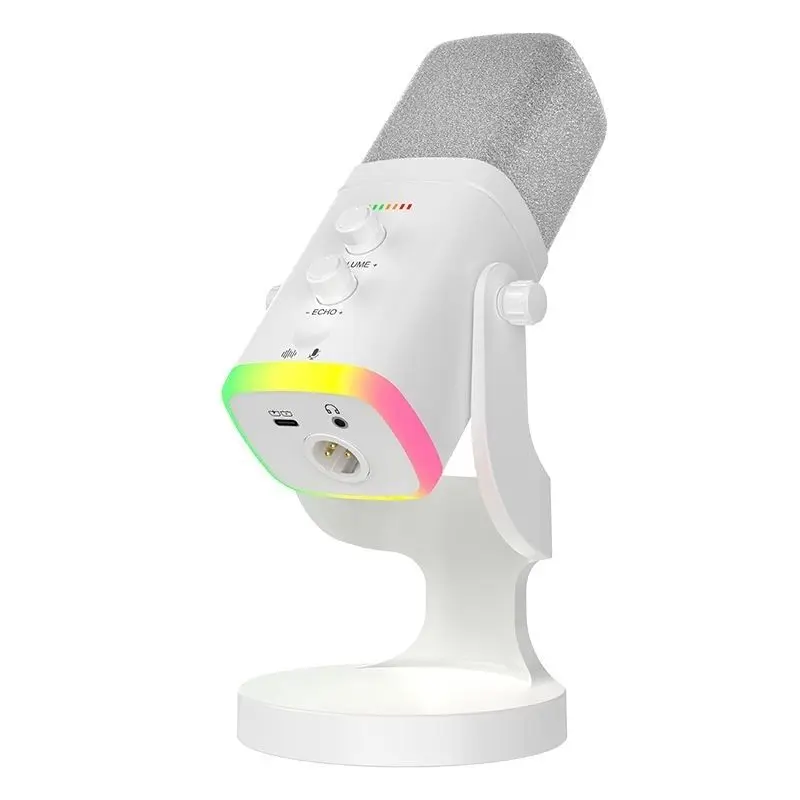 

RGB Microphone XLR/USB Dual Use Computer Microphone Game LIVE Dynamic Microphone