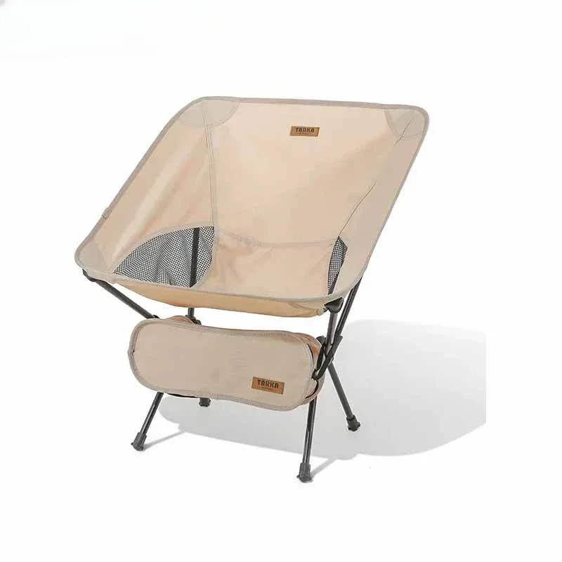 Outdoor Folding Chair Oxford Cloth Camping Moon Chair Ultralight Portable Hiking BBQ Picnic Seat Fishing Beach Accessories