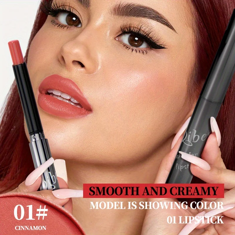 3-pack set Casual lipmake-up Verscheidenheid lipmake-up Casual bijpassende lippenstift en traanliplijn en boterlipgloss