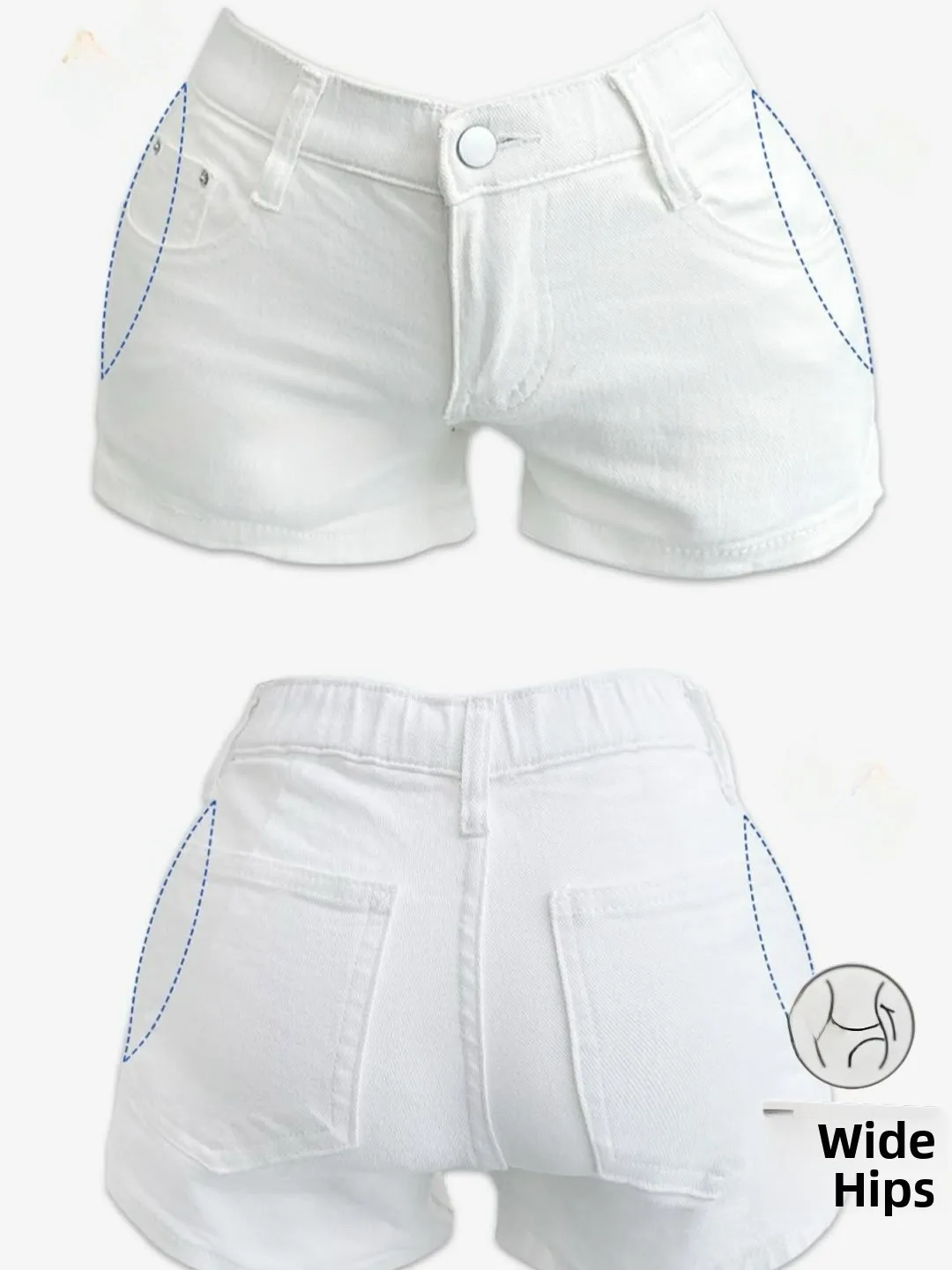 

Low Waist High Elastic Denim orts Perfect Waist Hip Ratio Butt Enhancement Tight Fit Casual Summer orts for Women