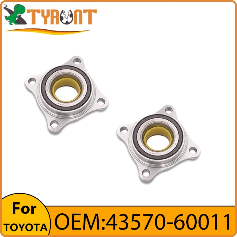 

TYRNT 2pcs Front Wheel Hub Bearing Assembly 43570-60011 For TOYOTA FJ Cruiser Runner Land Cruiser Prado Lexus GX400 GX460