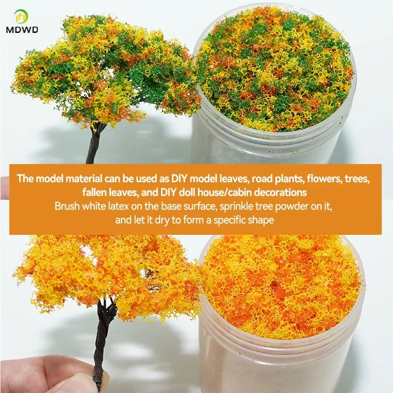 50ml 1-3mm Simulation bush grass sponge tree powder coarse grain flowers leaves diy military train model sand table scene layout