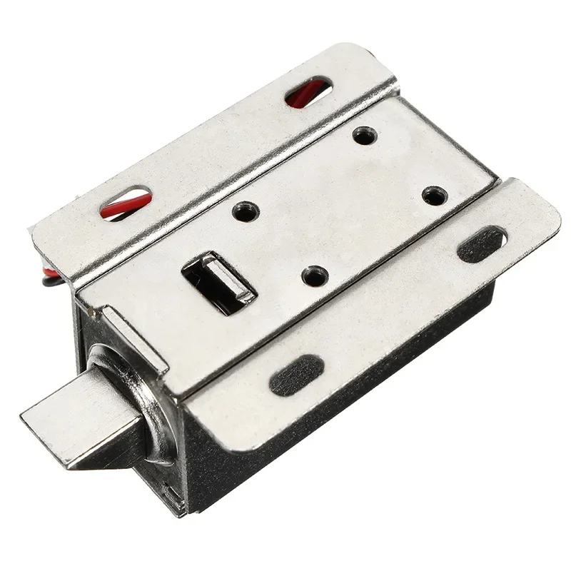 ANPWOO 12V DC 1.1A Electric Lock Assembly Solenoid Cabinet Drawer Door Lock Low-Power Smal Automatic Door Electric Locks