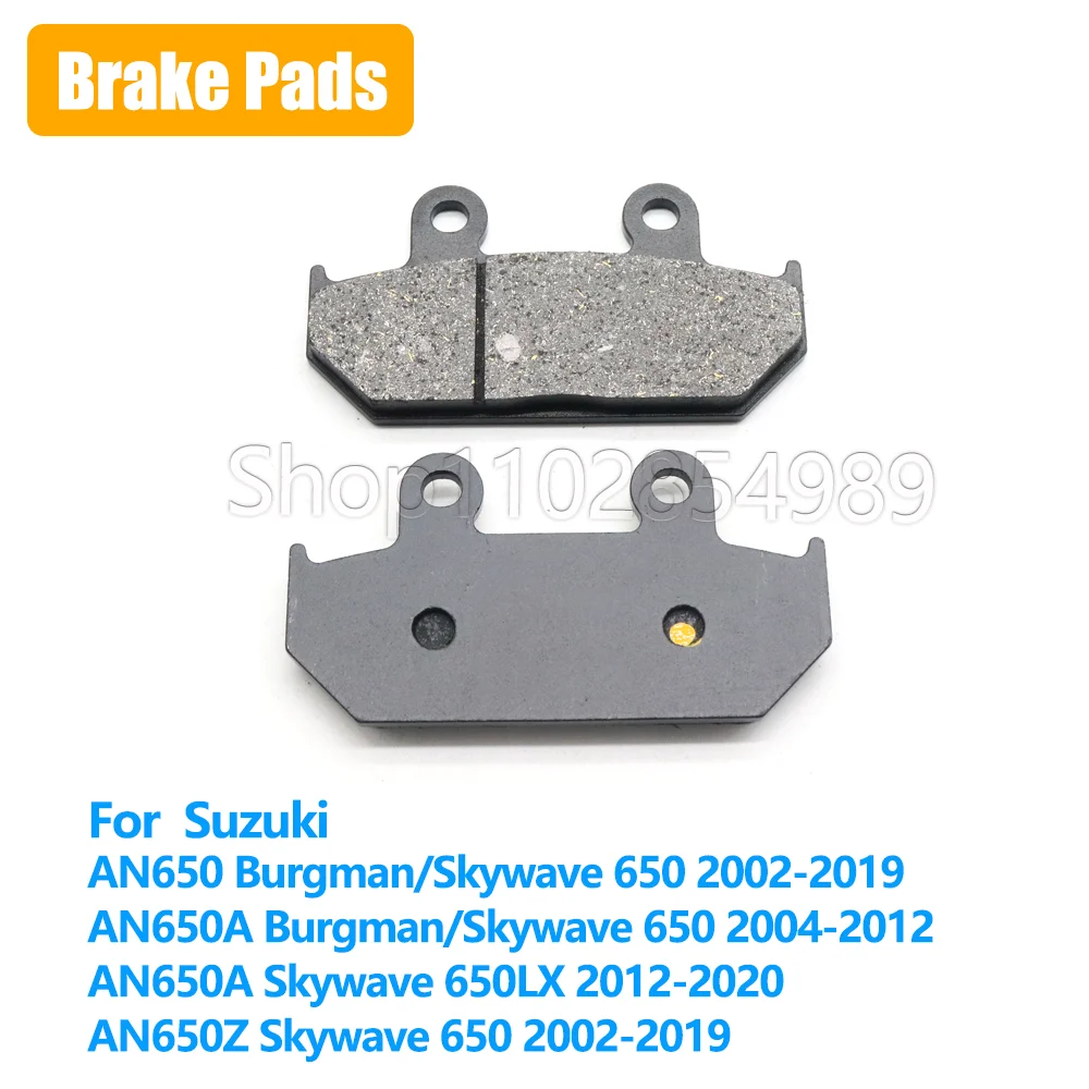 For Suzuki AN650 Burgman Skywave 650 2002-2019 Motorcycle Accessories AN650A AN650Z Burgman Skywave 650 650LX Rear Brake Pads
