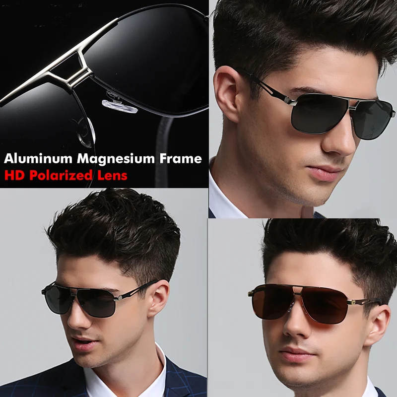 Neue Herren-Sonnenbrille, UV-Schutz, Sonnenbrille, Nachtsicht, Fahrbrille, polarisierte Farbwechselbrille – Detail 12