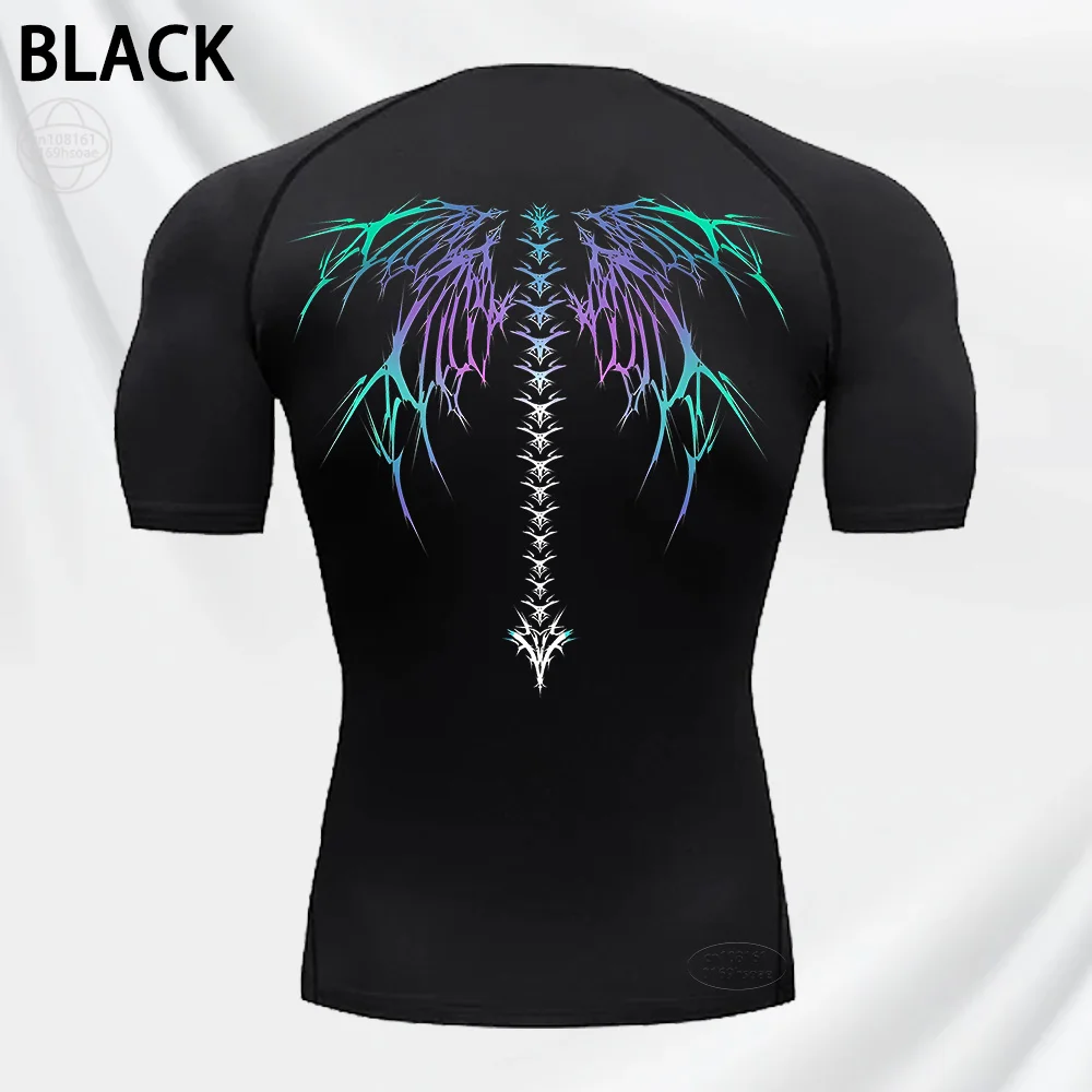 

Men's Elastic and Comfortable T-shirts, Fast Drying Thin Running T-shirt, Gym Training Clothing, Short Sleeve Breathable S-3XL