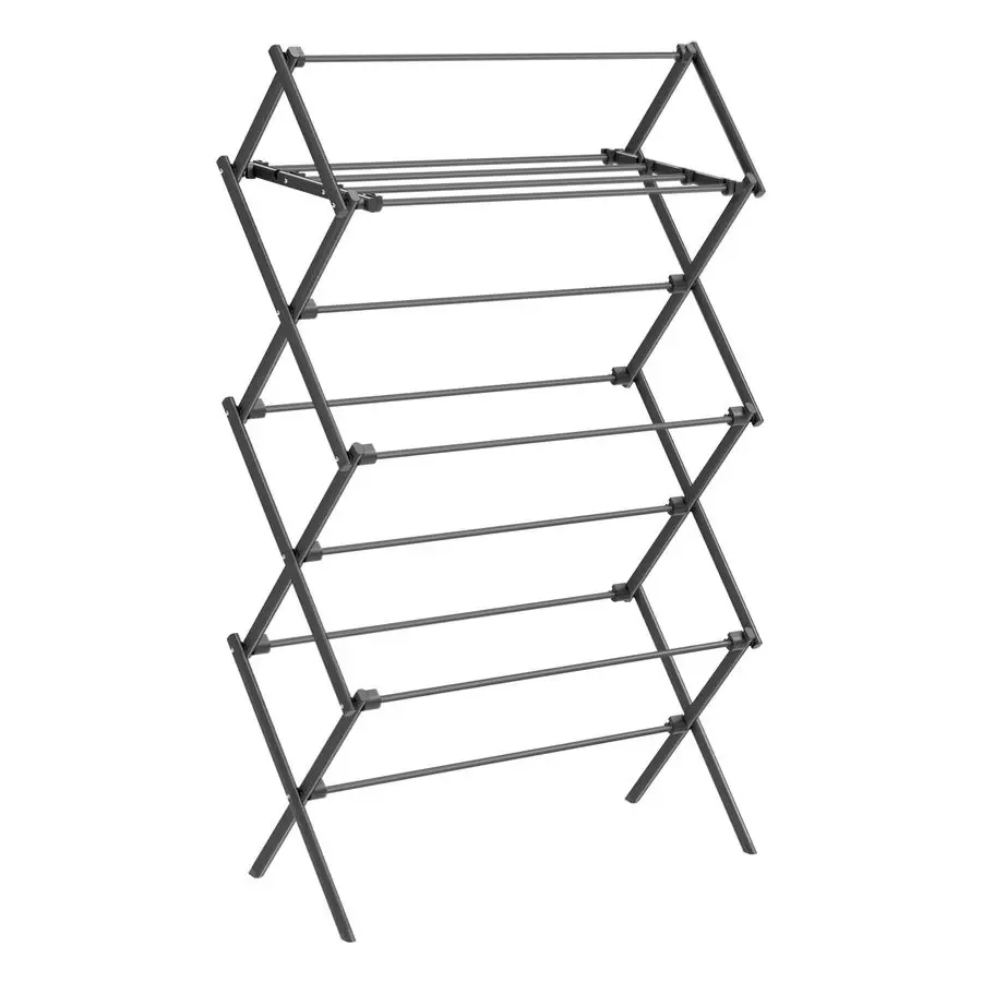

Foldable Clothes Drying Rack, Laundry Drying Rack, Clothes Airer, Steel Frame, 14.6 x 29.5 x 53.2 Inches, Easy Assembly, Indoor
