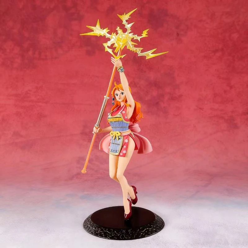 Figurka Anime One Piece Nami Magiczna Różdżka Pogodowa WT100 Pamiątkowa Sto Scen Wielkich Piratów autorstwa Eiichiro Ody Model