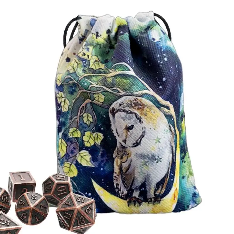 New Storage Bag Colorful Printing Tarot Drawstring Storage Pouch 13x18cm Tarot Organizer Gift Bag Jewelry Pouch For Game Stone