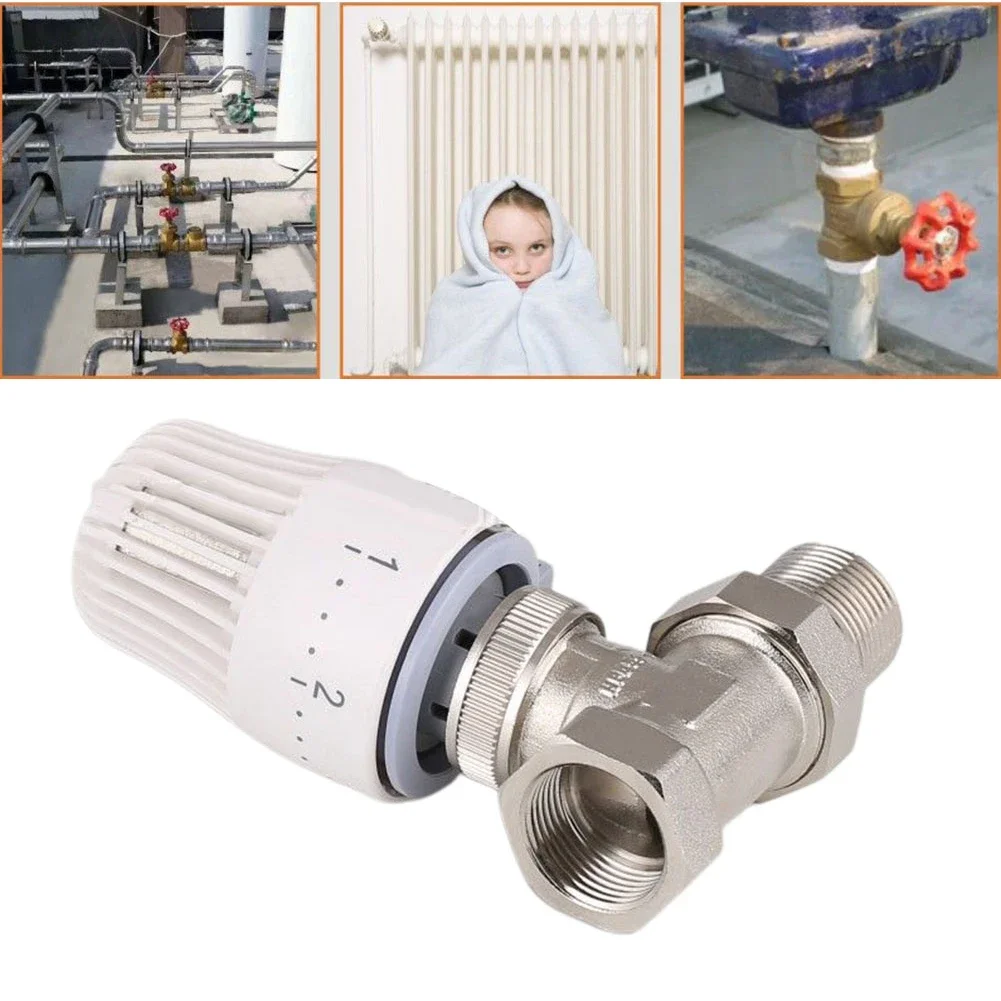 Thermostatic Valve 3/4In Return Temperature Limiter Automatic Controller For Underfloor Heating System