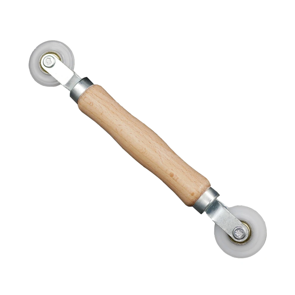 Double Roller Head Combo Handle White Nylon Professional Rolling Tool
