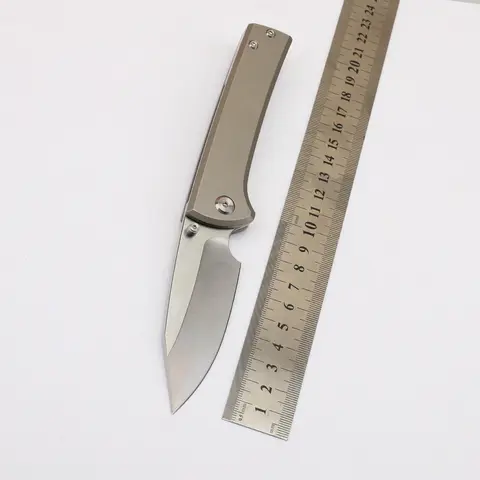 New M390 Steel Folding Knife Titanium Alloy Handle High Hardness Sharp Knife Outdoor Camping Survival Portable EDC Fruit Knife