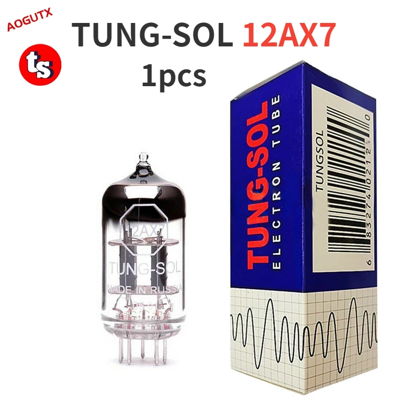 TUNG-SOL 12AX7 ECC83 Vacuum Tube Replaces 6N4 5751 HIFI Audio Valve Electronic Tube AMP Amplifier Kit DIY Matched Quad Aogutx