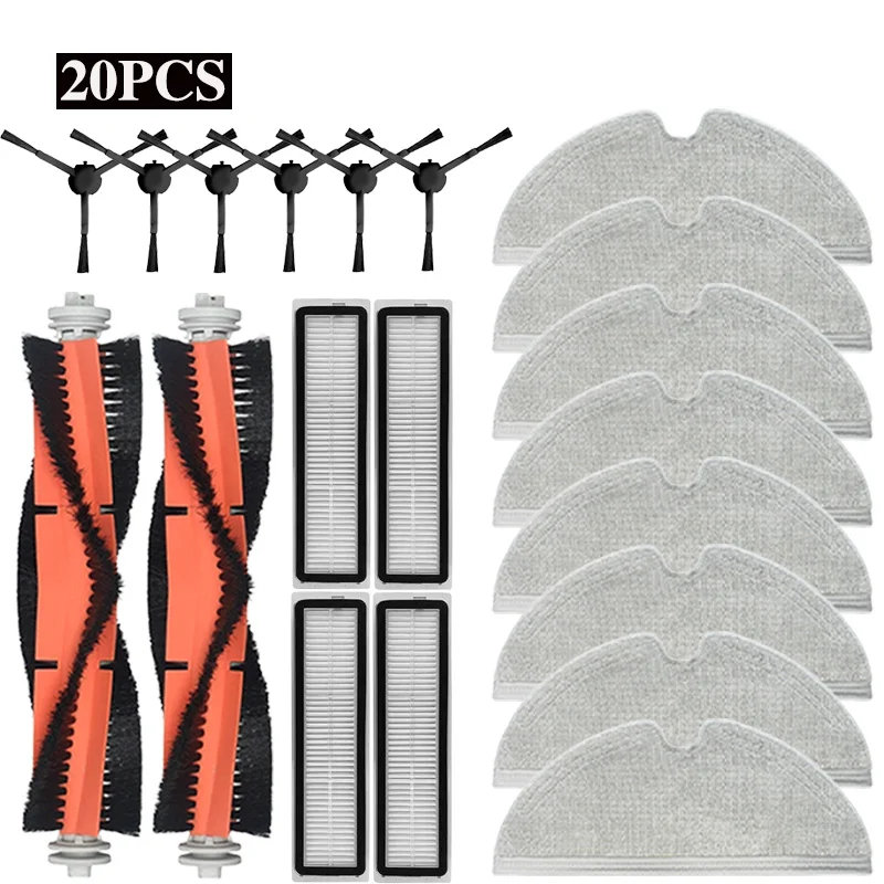 Dreame D9, D9 Max, L10 Pro Roboter Staubsauger Ersatzteile Verbrauchsmaterialien Hauptseitenbürste Hepa-Filter Mopptuch Zubehör