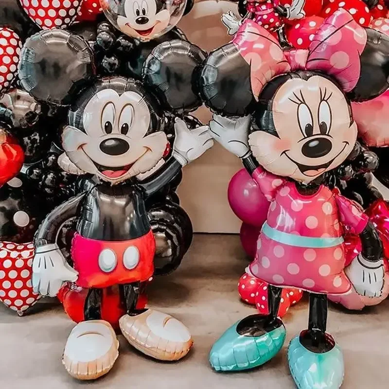 Large Disney Mickey Mouse Foil Balloon Birthday Party Decoration Kids Toy Minnie Mouse Balloons Baby Shower Ball Children Gift