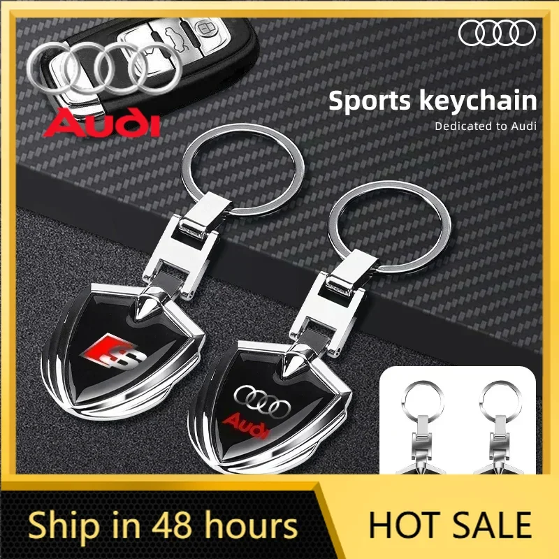 

Q5 Car Q5 2025 For Audi New Car Metal Keychain Creative Key Holder Key Ring For Audi sline TT Q2 Q3 Q5 Q7 Q8 A3 A4 A5 A6 A7 R8