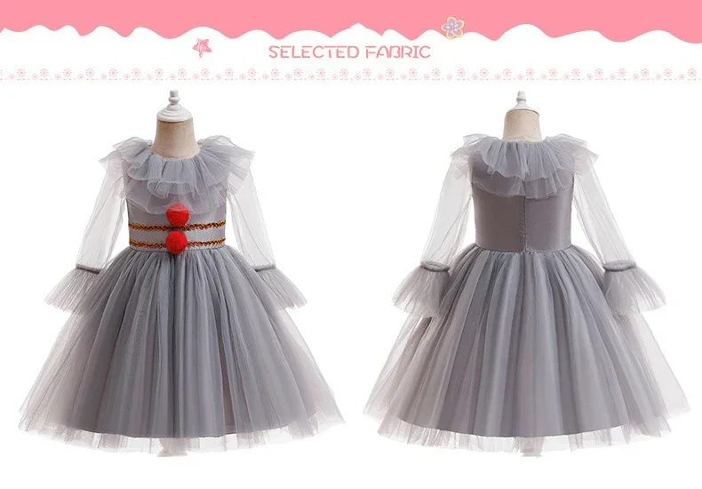 2026 Halloween Böser Clown Tutu-Kostüm für kleine Mädchen Kinder Gruseliges Grusel-Outfit Komplettes Zubehör-Set Party-Verkleidung – Detail 15