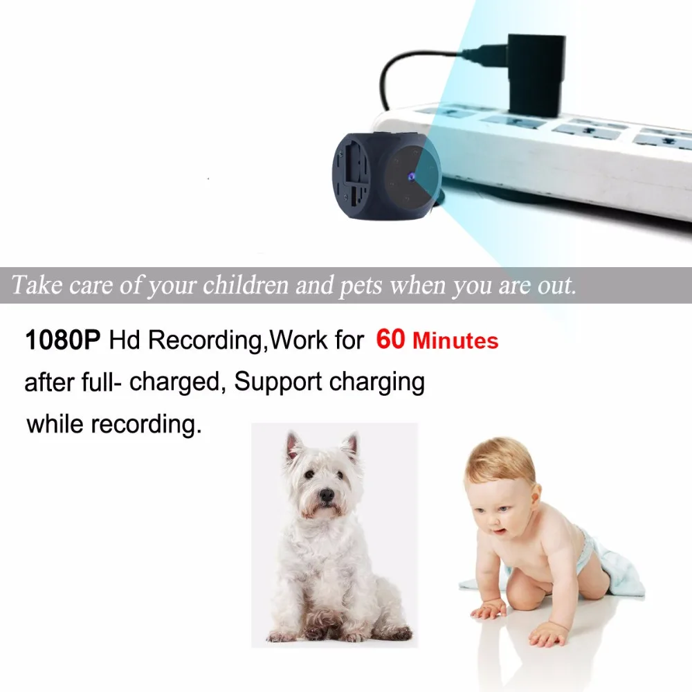 Body Mini Camera Portable 1080P HD Night Vision Video Recorder Wide Angle Motion Detection Magnet Loop Recording Espia Cameras