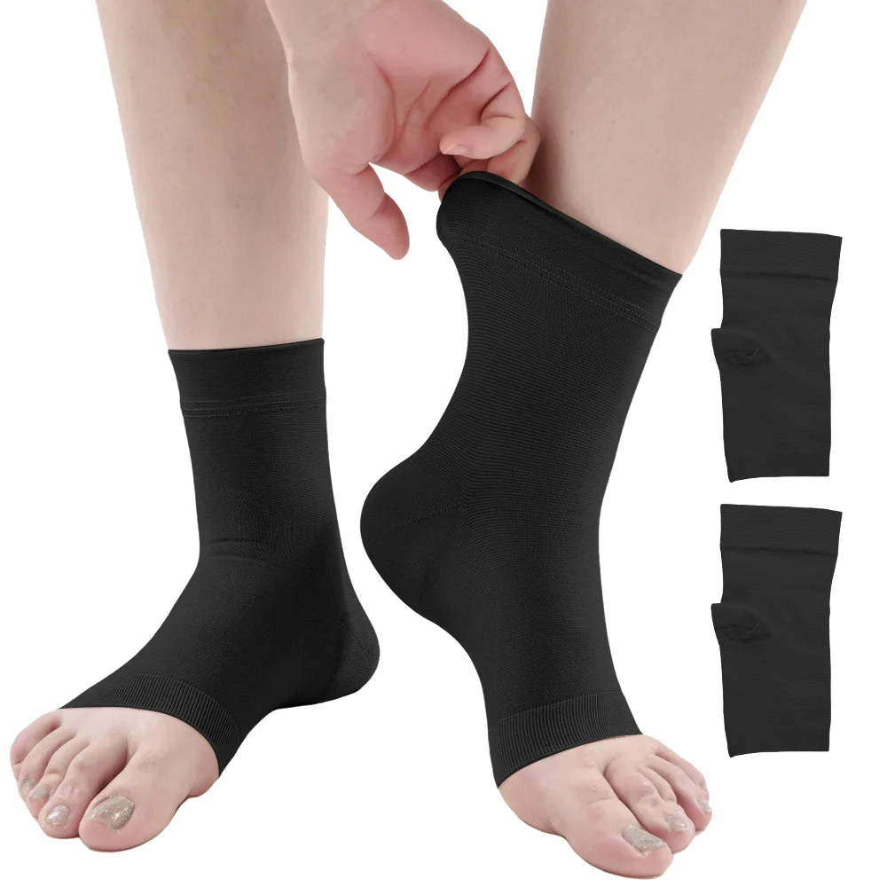 1 Paar Medizinische Kompressions-Knöchelgelenk-Fixierbandage für Sport, Verstauchungen, Zerrungen, Mittelfußknochen, Achillessehne, Fußbandage, Unisex – Detail 8