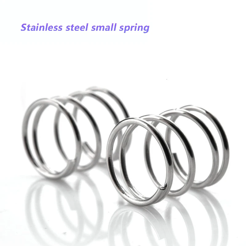 304 Stainless Steel Y-type Compression Spring, Return Spring Steel Wire Diameter 1.0mm Outside Diameter 6/7/8/9/10/12/13/14/15/1