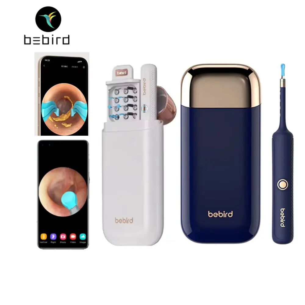 Bebird Flexible Earsight plus Wireless Otoscope 4.1mm HD Ear Cleaner Camera Kid Safe Ear Wax Removal Tool With Visual Inspection
