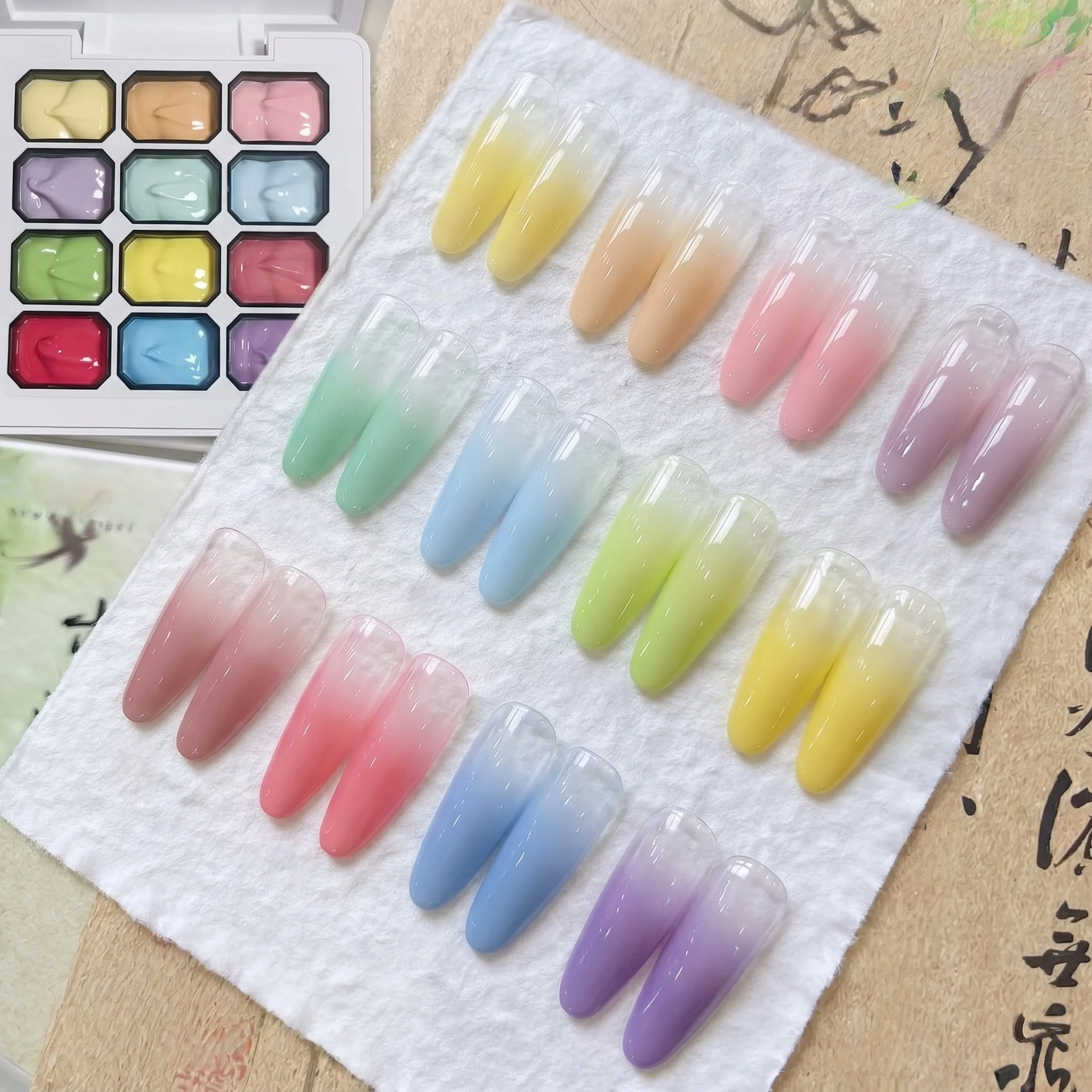 12-color Macaron Solid Gel Nai - Photography Lighting Gels review and price