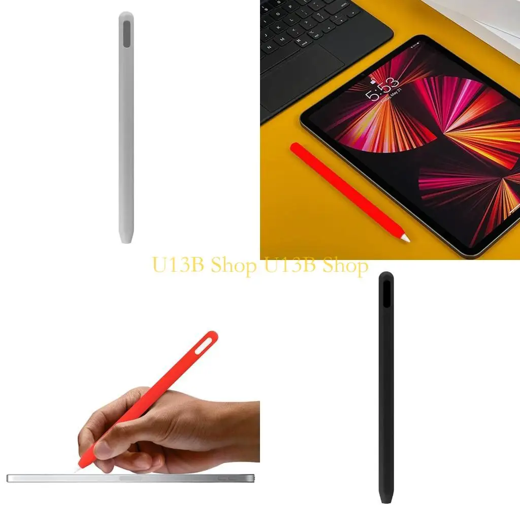 

U13B FORAPPLE PENCILSH 2 ТАБЛЕТА Для сенсорной ручки мягкая силиконовая крышка стилус Anti-Scratch F