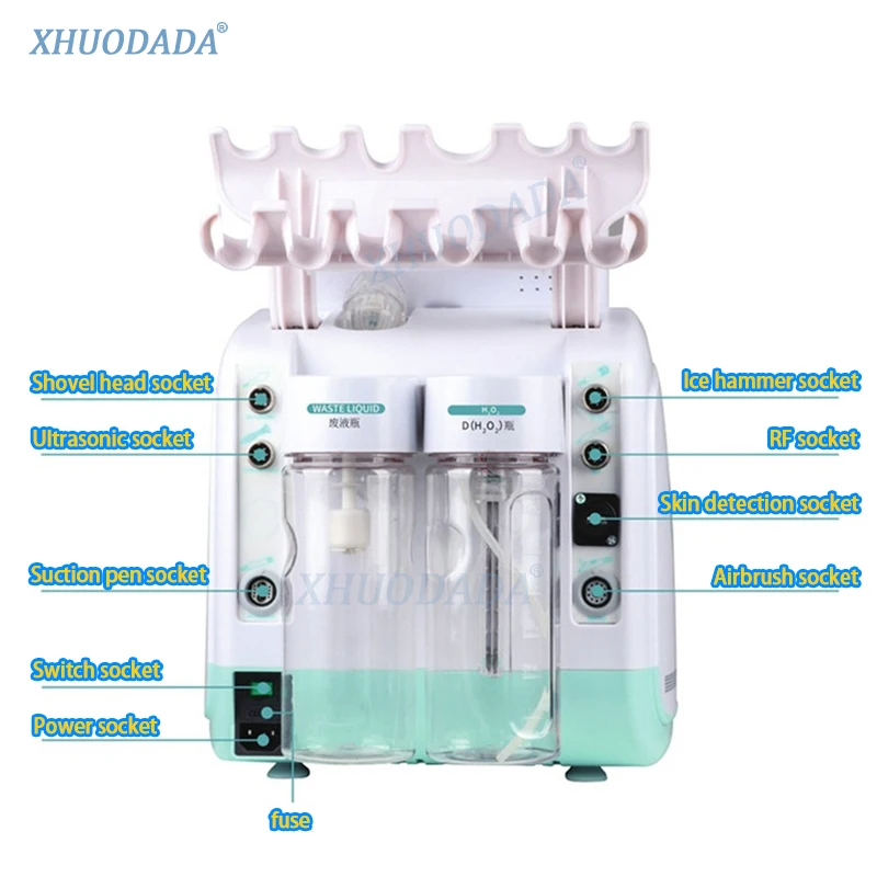 Nieuw Multifunctioneel Huidverzorgingsinstrument H2o2 Kleine Waterstofbel Huidverzorgingsinstrument Huidanalyse Test Microdermabrasie