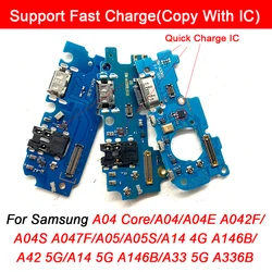 10Pcs，For Samsung A04E A04 Core A05 A05S A14 4G A145P A14 5G A146B A33 USB Charger Port Jack Dock Connector Charging Board Flex