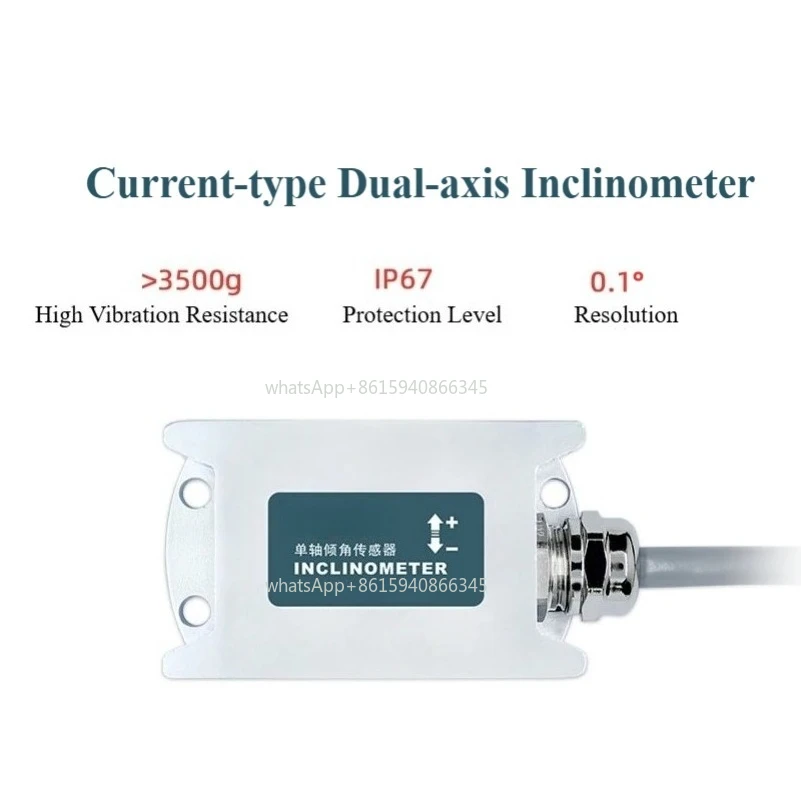 MCA418T Single and Double Axis High Precision Inclination Sensor Analog Current Output Angle Measurement Inclinometer
