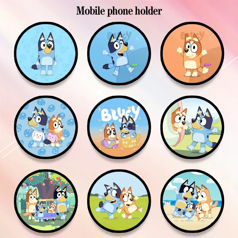 

Креативная подставка для телефона Bluey из акрила с функцией амортизации, телескопическая, вращающаяся, для снятия стресса, периферийный подарок, предметы первой необходимости для студентов