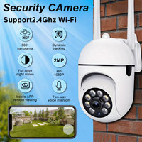 Wireless WiFi PTZ Camera 2MP 1080P HD Night Vision Waterproof IP Camera for Home Security Surveillance Outdoor CCTV Camera