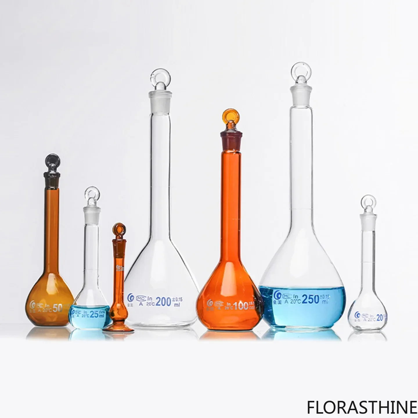 Flint Glass Flask Volumetric Measuring Flask Grade a Can Items Pass Inspection Constant Volume Bottle